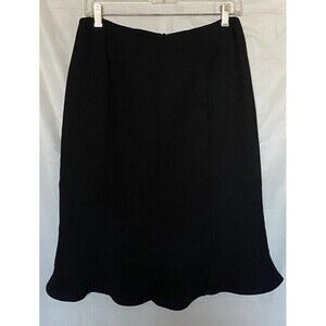 ZOEY 100% Polyester Black Professional/Dress Lined Skirt Sz. 6